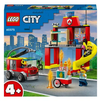 LEGO® City - Remiza si masina de pompieri 60375, piese