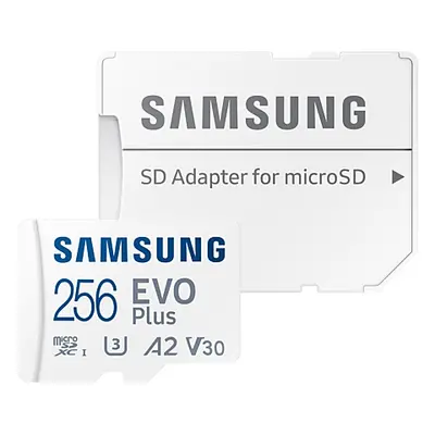 Card microSD Samsung EVO Plus, 256GB, Clasa 10, Adaptor SD