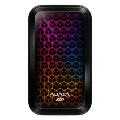 SSD extern ADATA SE770G 512GB, USB 3.2 Gen Type-C, Iluminare RGB