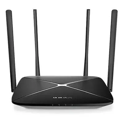 Router wireless MERCUSYS Gigabit AC12G Dual-Band WiFi 5, Negru