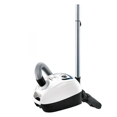 Aspirator cu sac Bosch BGL4SIL69W, 500W, L, SilenceSound System, tub telescopic din metal, Alb