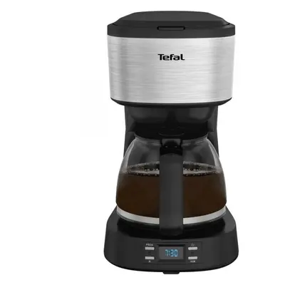 Cafetiera Tefal Equinox CM520D10, capacitate 1.2L, timer digital, functie pastrare la cald, comu