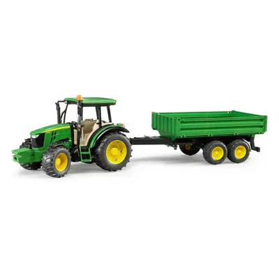 Tractor John Deere 5115M cu remorca, Bruder