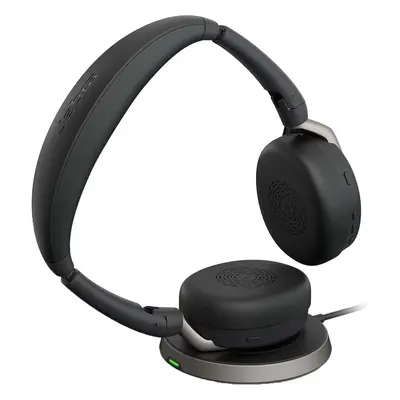 Casti cu microfon Jabra Evolve2 Flex USB-C UC, Bluetooth, Incarcare wireless, Negru