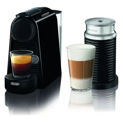 Pachet Espressor Nespresso De'Longhi Essenza Mini EN85.BAE, 1450W, Bar + Aparat pentru spumare l