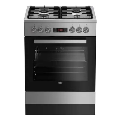 Aragaz mixt Beko FSE62320DX, 66l, Aprindere electrica, 60cm, Inox