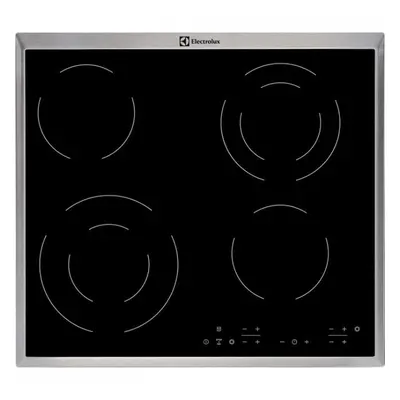 Plita ceramica, Electrolux, zone de gatit, - 240V, W, Negru