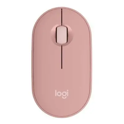 Mouse wireless Logitech Pebble M350s, bluetooth, dongleless, Roz