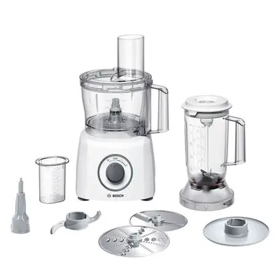 Robot de bucatarie Bosch MCM3200W, W, bol 2.3 l, blender l, viteze, Alb/Gri