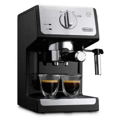 Espressor manual De'Longhi Active line ECP33.21.BK, W, 1.1 L, bar, sistem Cappuccino, negru