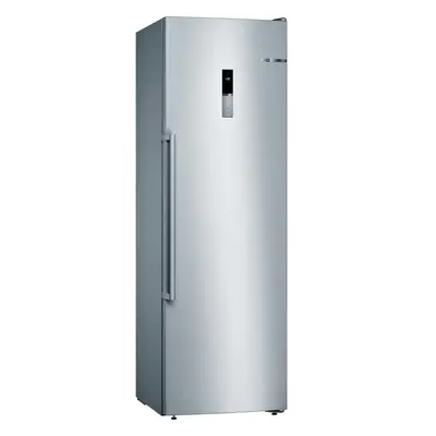 Congelator Bosch GSN36BIEP, l, sertare, Clasa E, NoFrost, FreshSense, SuperFreezing, H cm, Inox 