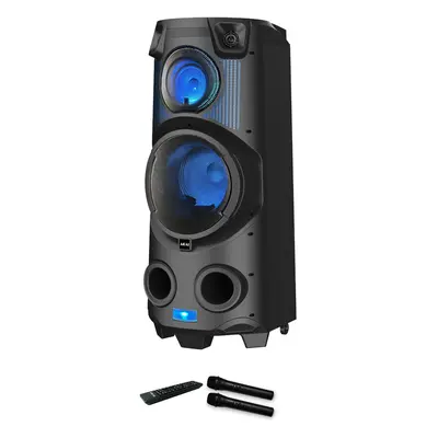 Boxa Portabila Activa Akai Party Speaker 500, 120W, FM, AUX, USB, Bluetooth, Microfon