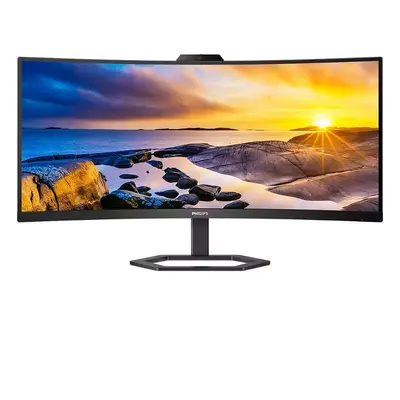 Monitor Curbat WLED VA Philips 34" WQHD 100Hz 4ms HDMI DisplayPort USB USB-C Webcam 34E1C5600HE/