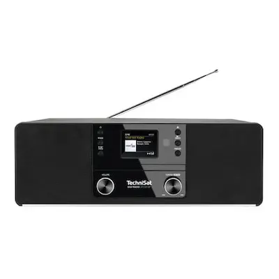 Radio cu ceas, TechniSat, DIGITRADIO CD BT, DAB +, FM, CD drive, USB, Telecomanda, W, Negru