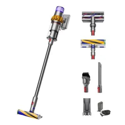 Aspirator vertical Dyson V15 Detect Absolute cu iluminare , W, ecran LCD, 0.77l, autonomie min, 