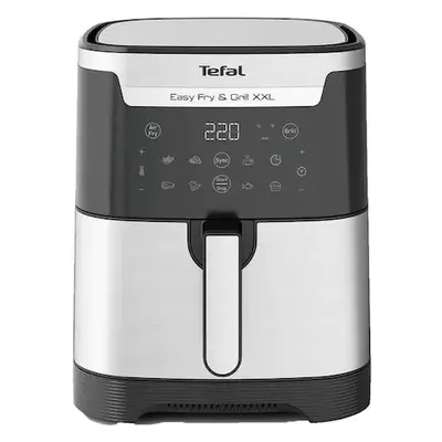 Airfryer Tefal Easy Fry Flexcook EY801D15, 1.5kg, 1400W, Negru-Argintiu