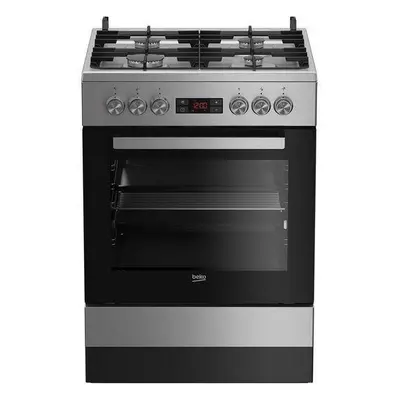 Aragaz Beko FSM62332DXT cm - arzatoare + cuptor electric - inox