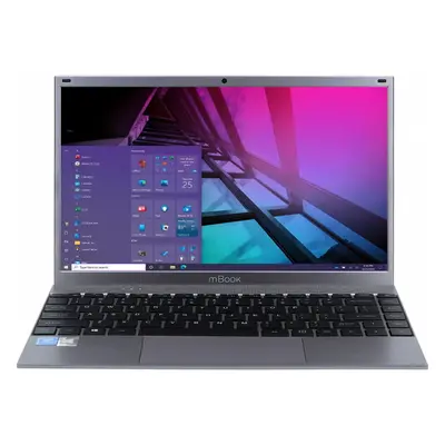 Laptop Maxcom mBook14, Intel Celeron J4125, inch FHD, 8GB RAM, SSD, Windows Home, Gri Inchis