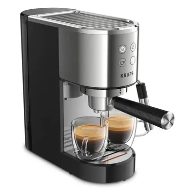 Espressor manual KRUPS Virtuoso XP442C11, bar, tehnologie Thermoblock, capacitate 1L, argintiu/n