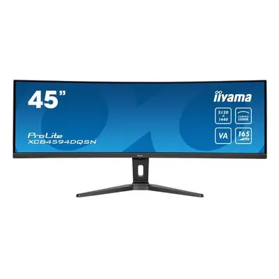 Monitor VA LED Iiyama 44.5" XCB4594DQSN-B1, DQHD (5120 x 1440), HDMI, DisplayPort, Ecran curbat,