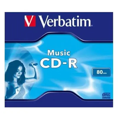 BLANK CD-R Verbatim MUSIC 80MIN JC "43365" (pret la buc. "43364" CD - 10buc. / cutie)