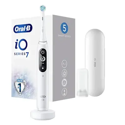 Periuta de dinti electrica ORAL-B iO 7, Bluetooth, Curatare 3D, programe, capat, alb