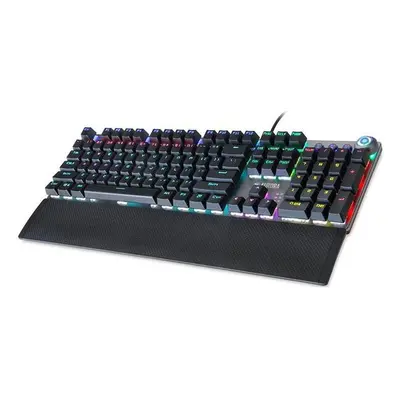 Tastatura Gaming iBox Aurora K-3, Mecanica, Iluminata, USB, Negru/Argintiu