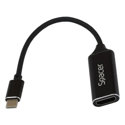 Adaptor Spacer SP-CM-HDMIF-01, USB 3.1 Type-C tata la HDMI mama, 15cm, rezolutie maxima 4K UHD x