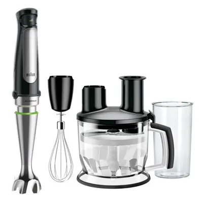 Mixer vertical Braun MQ7075X, W, pahar gradat 0.6 l, procesor alimente 1.5 l, tel, viteza variab