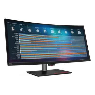 Monitor LED Lenovo ThinkVision P40w-20, 39.7 inch, 5120x2160, 4ms, Negru