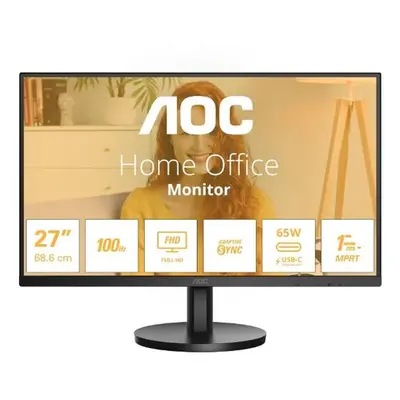 Monitor IPS LED AOC 27" 27B3CA2, Full HD (1920 x 1080), HDMI, Boxe, Hz, ms, Negru