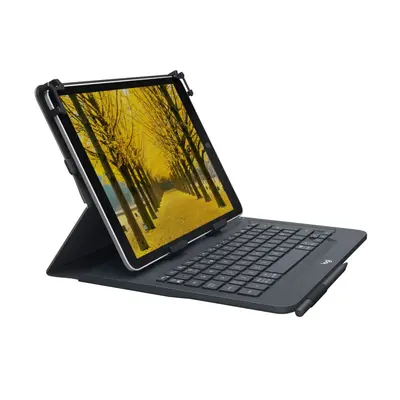 Husa de protectie Logitech Universal Folio, Tastatura bluetooth, Tablete -10 inch, Negru