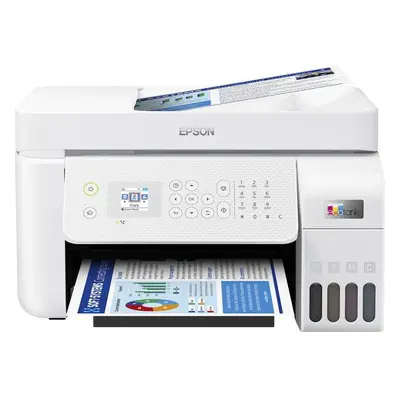 Multifunctional Inkjet Epson EcoTank L5316, A4, Color, ppm, USB, Retea, Wireless, Alb