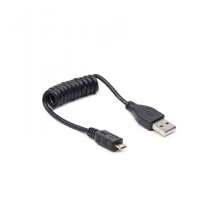 Cablu de date Gembird CC-MUSB2C-AMBM-0.6M, USB - micro USB, 0.6m, Negru