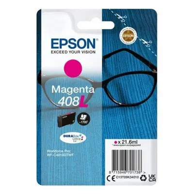 Cartus Cerneala Epson Magenta 408L, acoperire pagini, Magenta