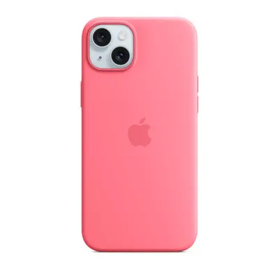 Husa de protectie Apple Silicone Case with MagSafe pentru iPhone 15, Roz