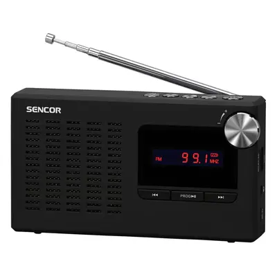 Radio Portabil Sencor SRD USB / microSD, Negru