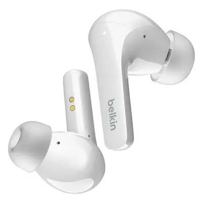 Casti True Wireless Belkin SoundForm Flow, Bluetooth, Microfon, Alb