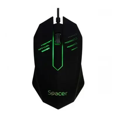 Mouse Optic Spacer SPMO-M20, RGB LED, USB, Negru