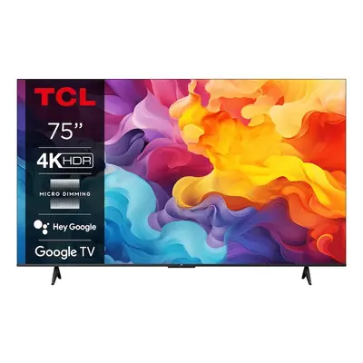 Televizor TCL LED 75V6B, cm,75 inch, Smart Google TV, 4K Ultra HD, Clasa E