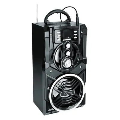 Boxa Karaoke Portabila Media-Tech Partybox BT, Radio FM, MP3 Player, 18W RMS, cu Subwoofer, Inci