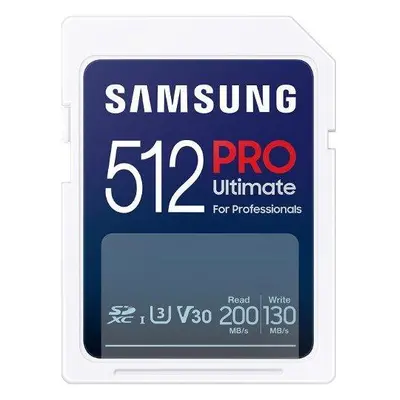 Card Memorie Samsung PRO Ultimate SDXC 512GB UHS-I U3, Alb