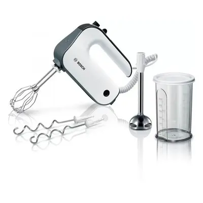 Mixer de mana Bosch MFQ49700, W, trepte de putere + functie turbo, Vas gradat ,picior blender cu