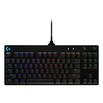 Tastatura mecanica gaming Logitech G Pro, Iluminare RGB, GX blue switch, Negru