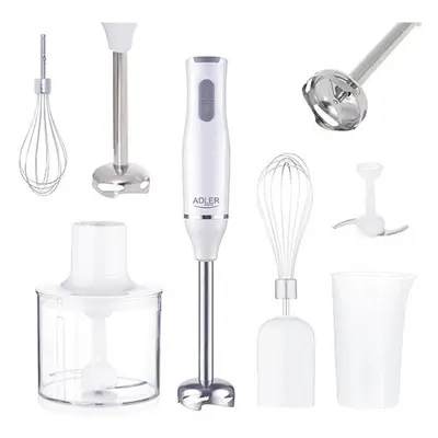 Blender chopper si mixer in din otel inoxidabil cu vase gradate de ml si ml AD4620