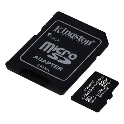 Card de memorie MicroSD Kingston Canvas Select Plus, 32GB, 100MB/s, cu adaptor