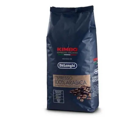 Cafea boabe DeLonghi Kimbo Espresso DLSC613, 1kg, Prajire medie, 100% Arabica, Intensitate