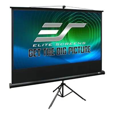 Ecran proiectie cu trepied, x cm, profesional, EliteScreens TR120 Negru, Format 4:3