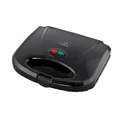 Aparat de facut vafe Raspberry, Titanium, 750W, Negru