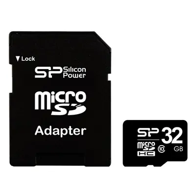 Card memorie Silicon-Power Micro SDHC 32GB Clasa + Adaptor SD